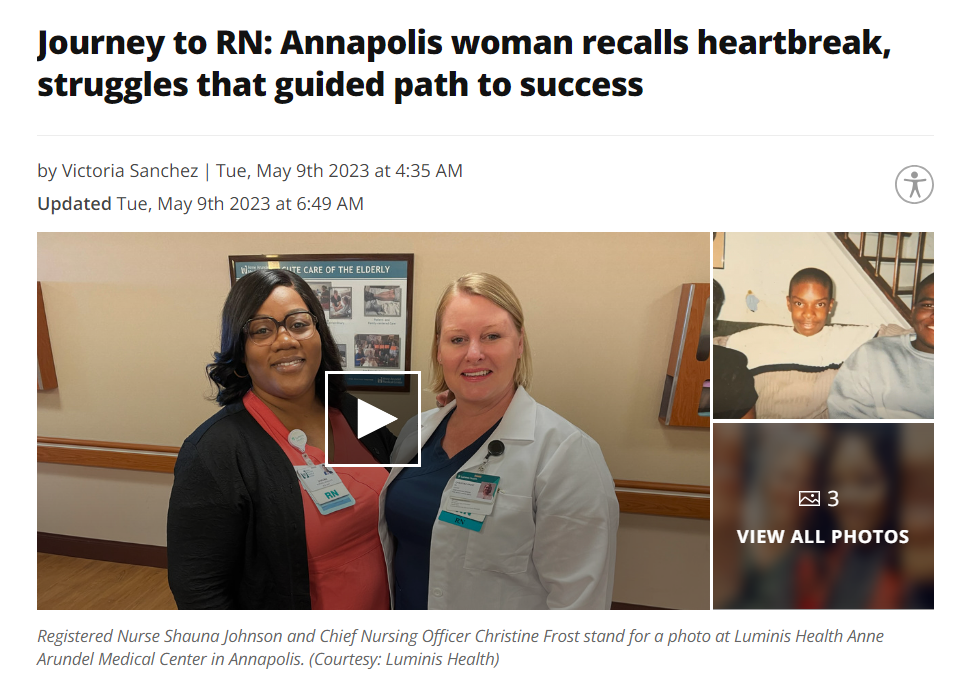 Journey to RN: Annapolis woman recalls heartbreak, struggles that guided path to success 
