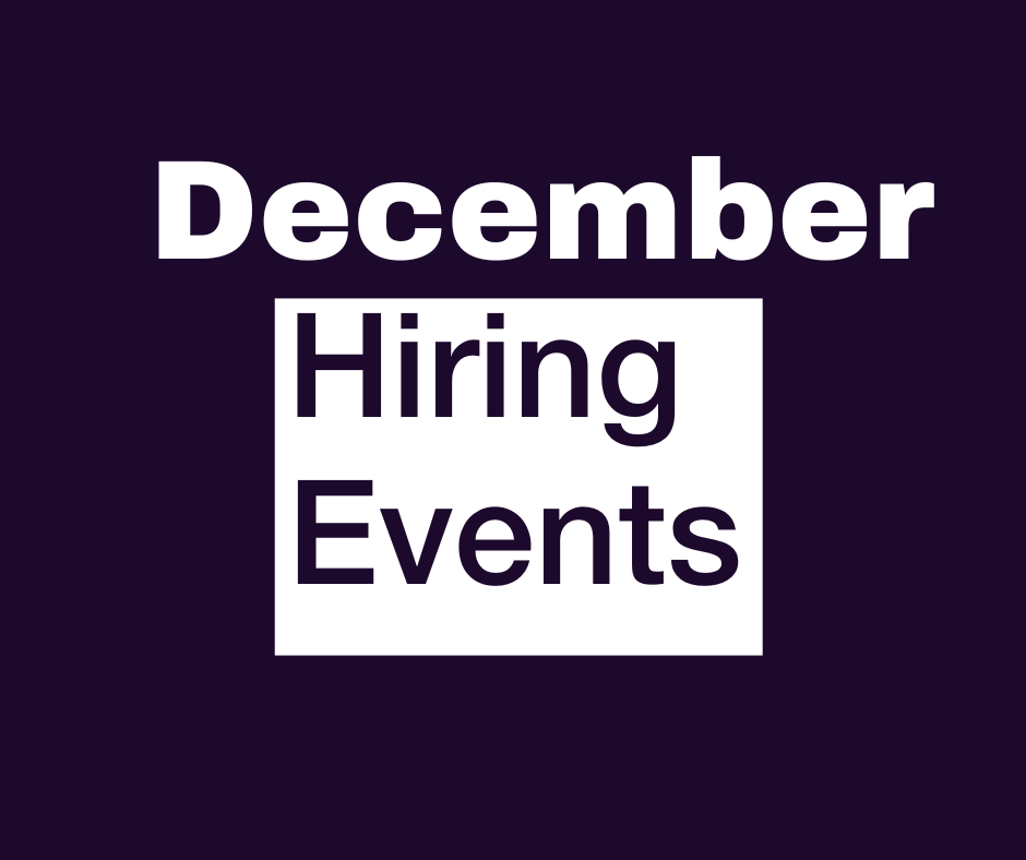 December Events: Hiring Events in Maryland Hospitals